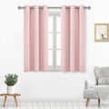 Dwcn Blush Pink Curtains For Living Room, Room Drakening Curtains For Bedroom, Solid Thermal Privacy Protection 45 Inch Window C
