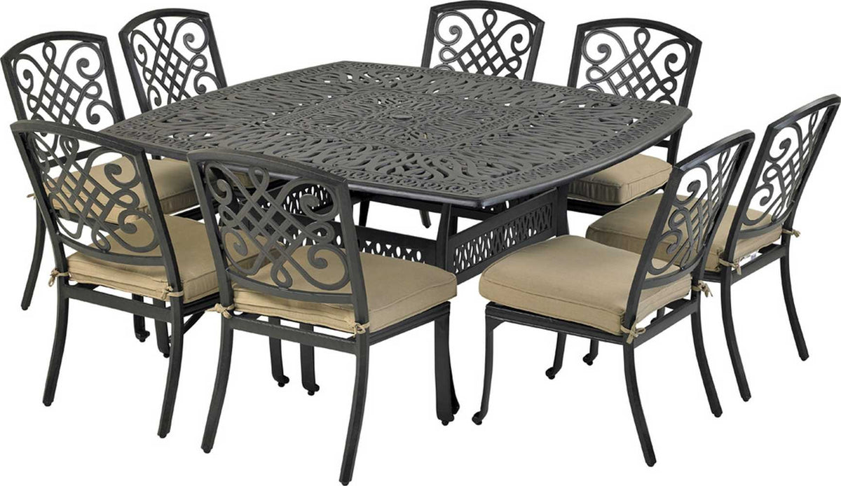 Patio Resort SQDTMN64-BT1 Bridgetown 9-Piece Dining Set