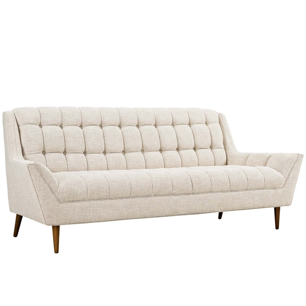 Modway Response Upholstered Fabric, Sofa, Beige