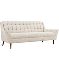 Modway Response Upholstered Fabric, Sofa, Beige