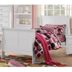 Acme Louis Philippe III Twin Bed in White