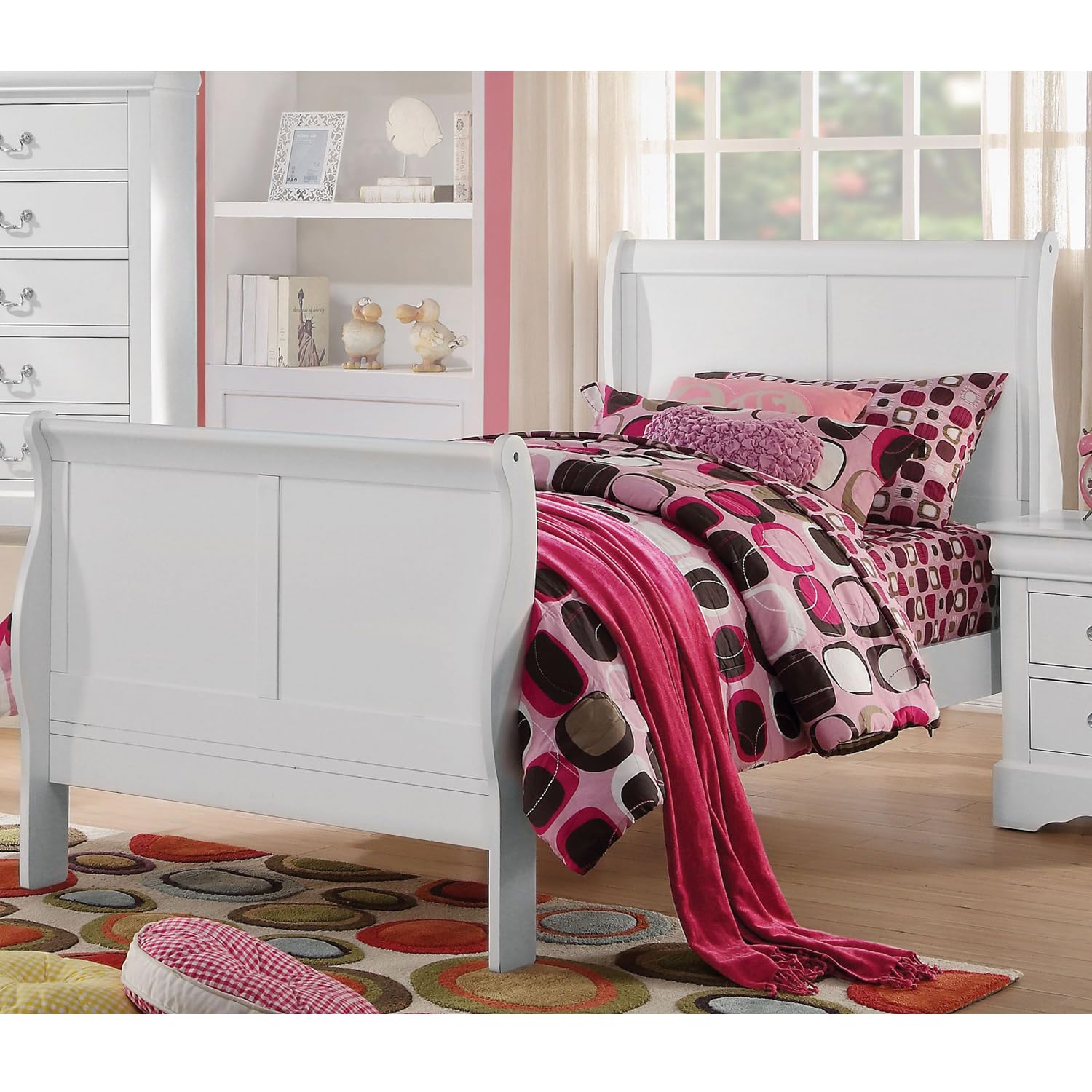 Acme Louis Philippe III Twin Bed in White