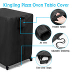 Kingling Outdoor Pizza Oven Table Cover For Ooni Large Table, Waterproof Outdoor Grill Prep Table Cover Pizza Oven Stand Cover - 36''L X 32''W X 31''H