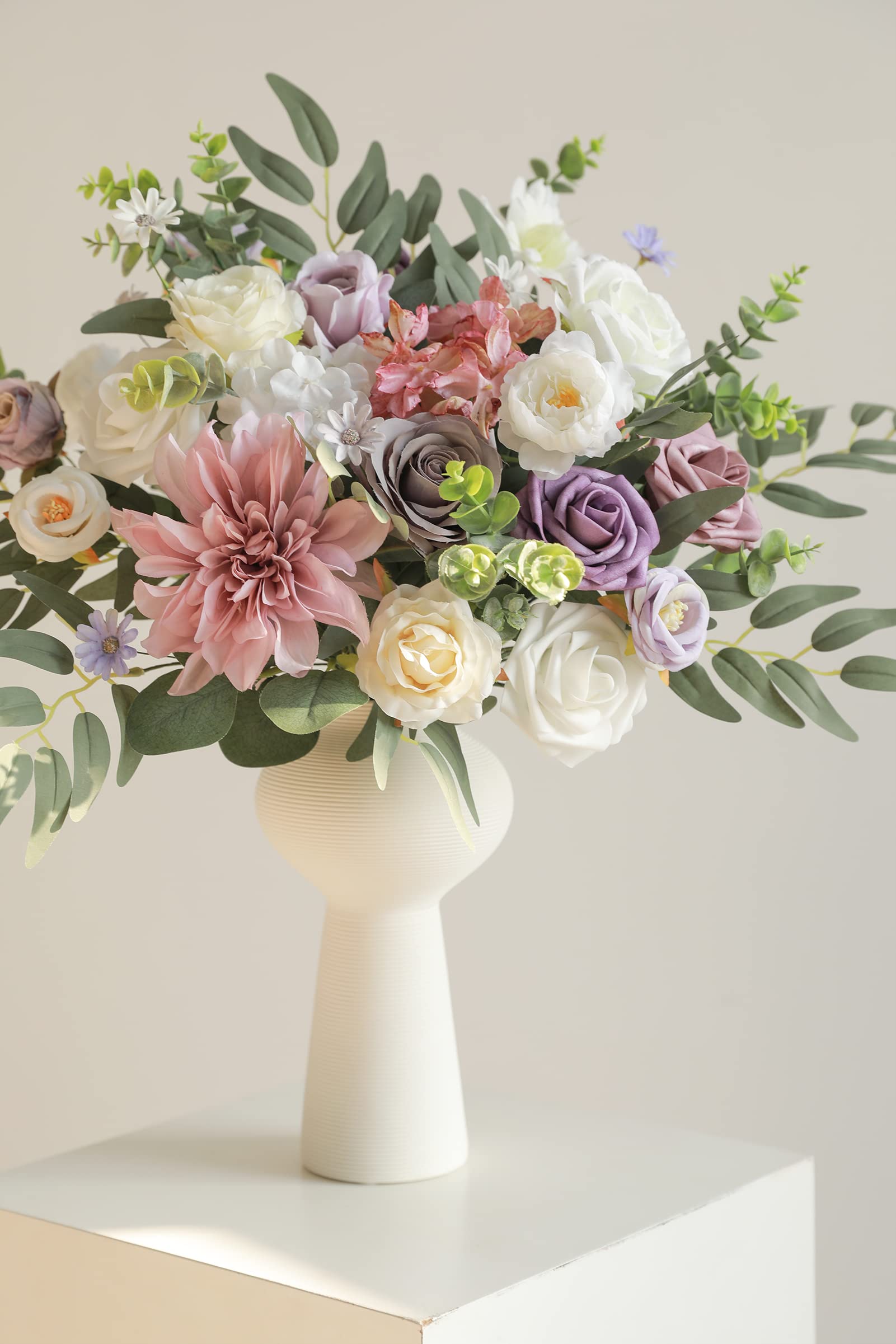Serra Flora Artificial Flowers Combo Box Set Faux Flowers Bulk Flower Leaf With Stems Arrangements For Diy Wedding Bouquets Part