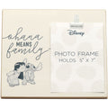 Disney Lilo and Stitch Ohana Means Family Wood Photo Clip Frame for 5x7 Picture - Cute Stitch Decoration for Home Decor