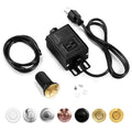 CLEESINK Garbage Disposal Air Switch Kit, Sink Top Waste Disposer On/Off Switch with Aluminum Alloy Power Module, LONG Polished 