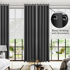 Koufall 96 Inch Curtains Long 2 Panel Set,70 Inch Wide Grommet Blackout Drapes For Living Room 96 Inch Length