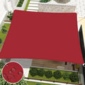 Floraleaf Sun Shade Sail 16' X 16' Rectangular Waterproof Sun Sail Uv Block Canopy For Outdoor Patio Lawn Garden Backyard, Red