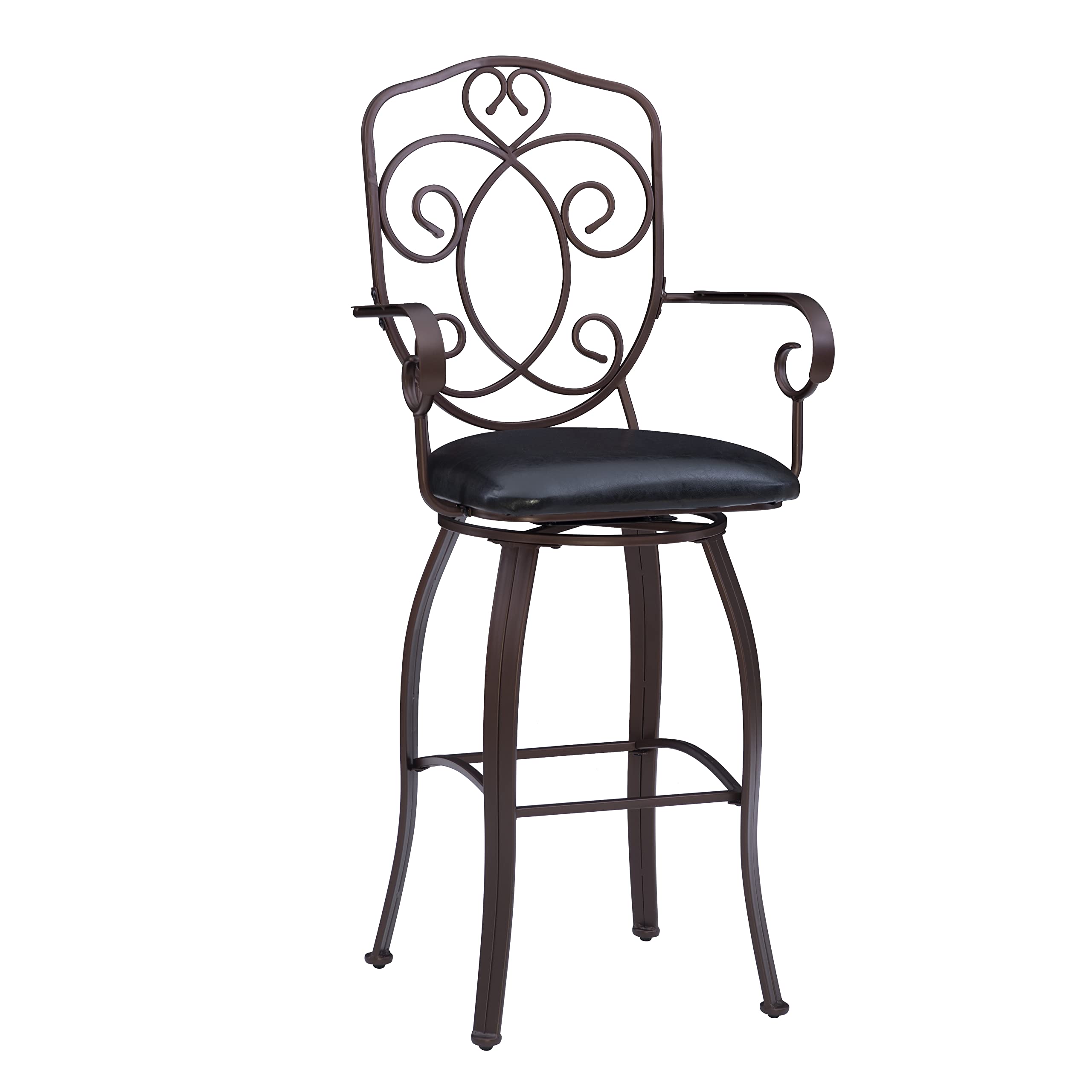 Crested Back Bar Stool 30
