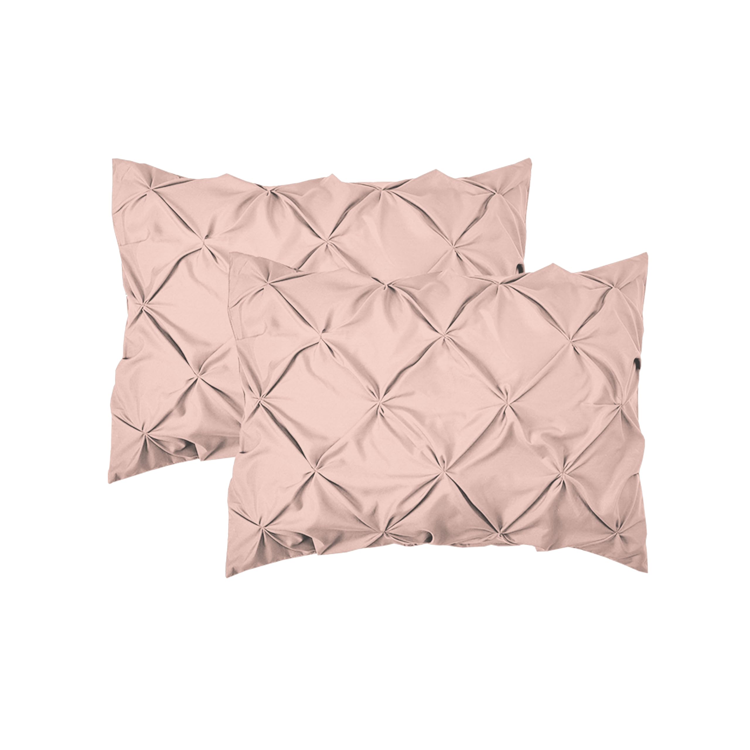 Elegant Comfort Luxury Softest, Coziest 8-Piece Bed-In-A-Bag Comforter Set - Silky Soft Complete Set Includes Bed Sheet Set With Double Sided Storage Pockets, King/California King, Light Pink