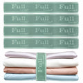 Siaomo Bed Sheet Organizer Bands, Sheet Set Storage Label Bands, Elastic Bedding Sheet Straps Wraps For Organizing Linen Closet