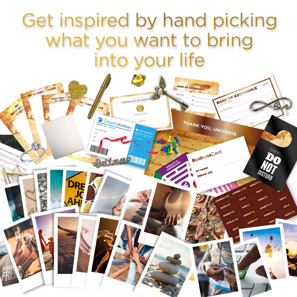 Magnificent 101 Large 23'' X 17'' Feng Shui Vision Board Kit | Create A Board Of Your Ambitions & Turn Your Dreams Into Reality