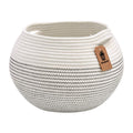Goodpick Cute Round Basket Cotton Rope Basket in Living Room Woven Towel Basket Bathroom Cat Toy Storage Basket for Children Cor