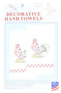 Jack Dempsey Stamped White Decorative Hand Towel, 17-Inch by 28-Inch, Rooster