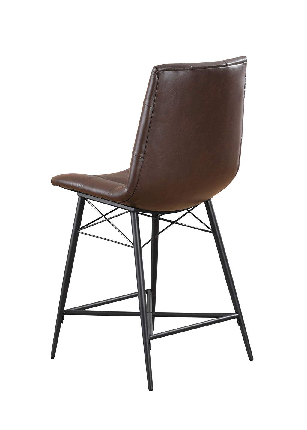 Coaster Home Furnishings Upholstered Tufted Counter Height Stools Brown (Set of 2)
