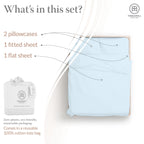 Threadmill Cotton Queen Sheet Set, 500 Thread Count Bed Sheets, 100% Cotton Sheets Set For Queen Size Bed, Smoother Than Egyptia