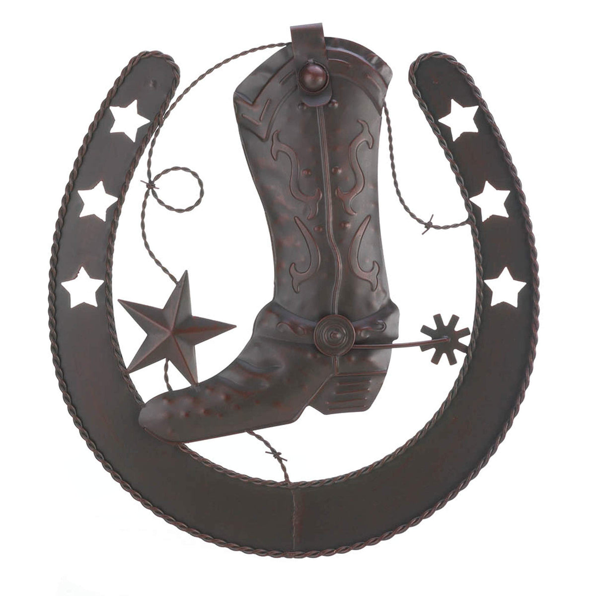 Accent Plus Boot Wall Decor 14.25X14.25X15.75