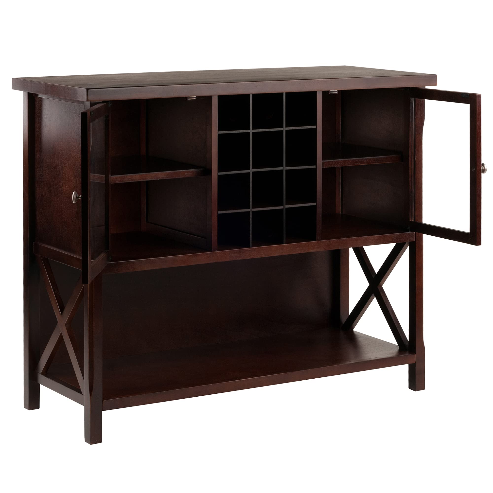 Winsome Xola Buffet Cabinet, Cappuccino