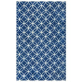 Alora Decor Holland 12' X 15' Geometric Blue/Ivory Hand-Tufted Area Rug