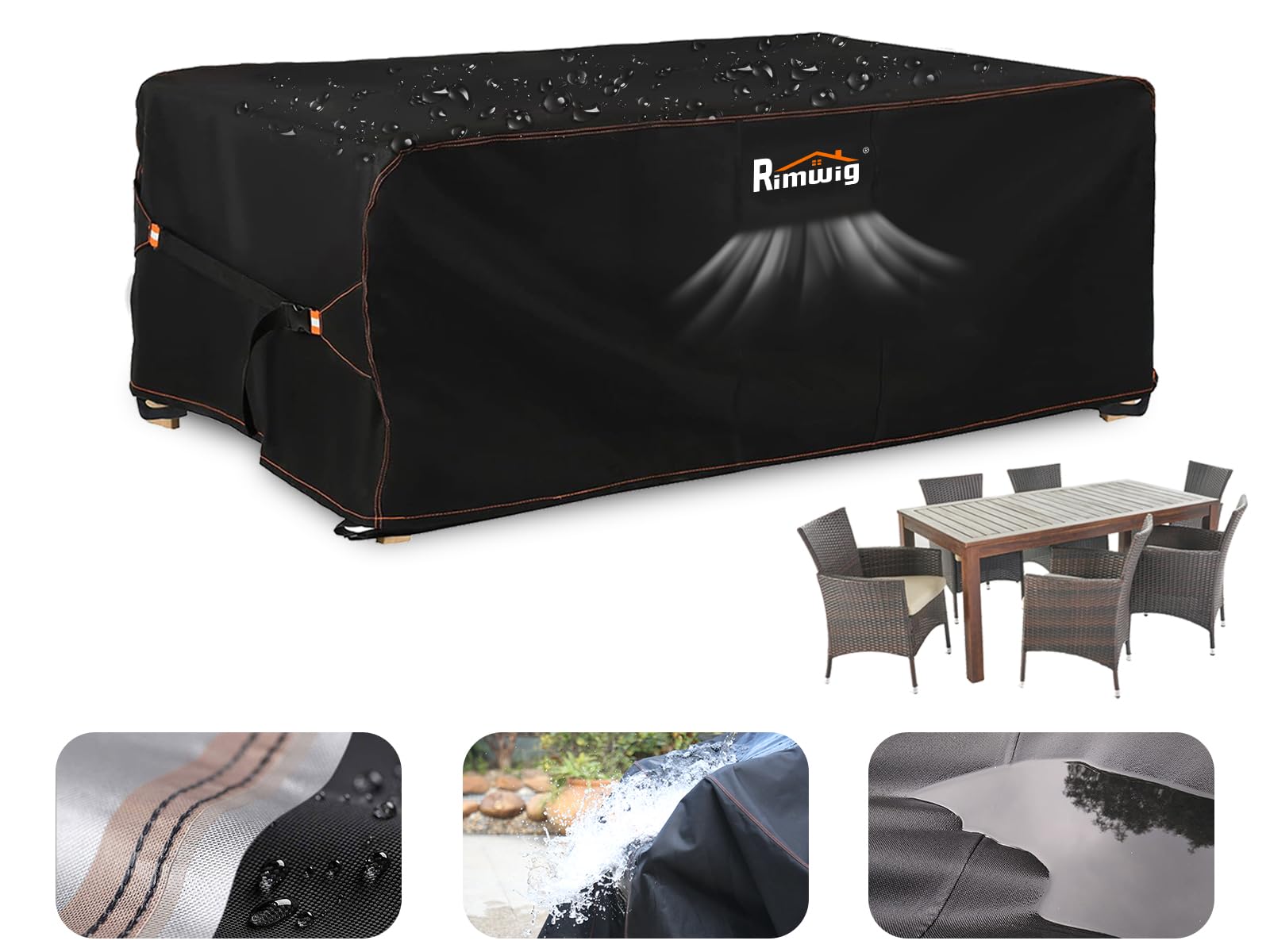 Patio Furniture Set Covers Waterproof, Outdoor Sectional Sofa Couch Set Covers Waterproof, Garden Dining Table Chair Set Cover O