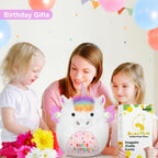Suzzipals 17' Happy Birthday Unicorn Plush Pillows, Squishy Unicorn Stuffed Animal, Stuffed Unicorn Pillows Unicorn Decor, Unic