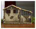 Three Kings Gifts Lighted Stable, Creche, Flat Bottom for Stability, Home Decorating Nativity Scene Set & Figures Shelter with W