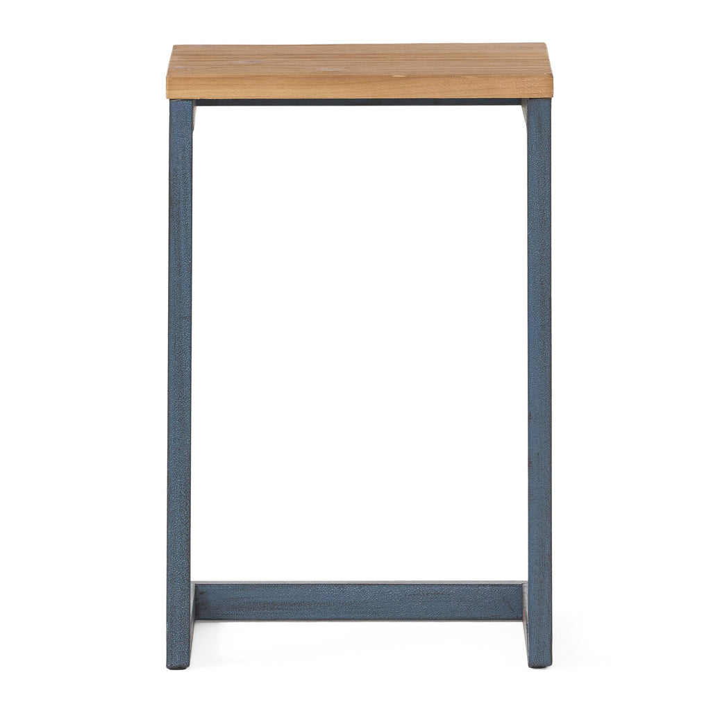 Christopher Knight Home Caspian Outdoor Firwood C Shaped Table, Antique Finish, Small, 10.25 In X 12.75 In X 19.5 In