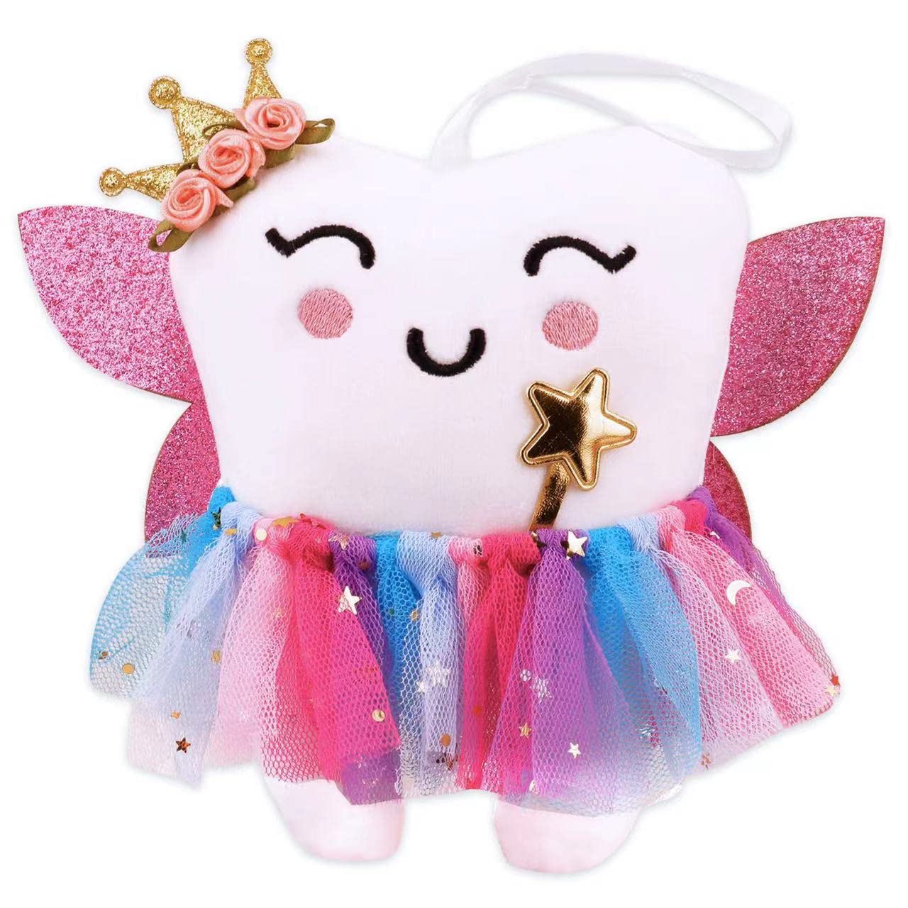 Sqimzar Tooth Fairy Pillow With Pocket For Girls | Tooth Pillow For Tooth Fairy For Girls | Tooth Fairy Gifts For Girls | Toothf