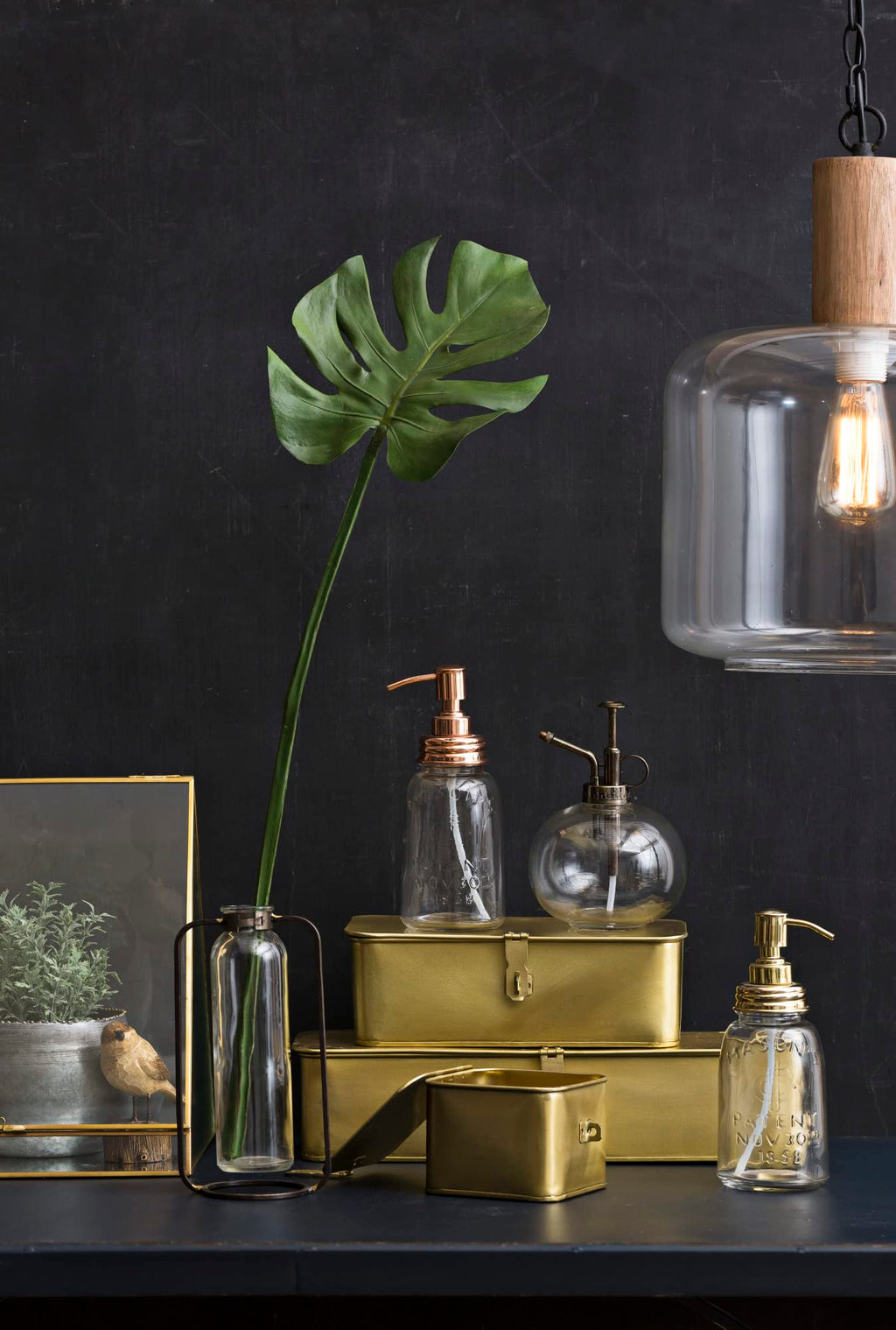 Decorative Metal Boxes With Gold Finish (Set Of 3 Sizes)