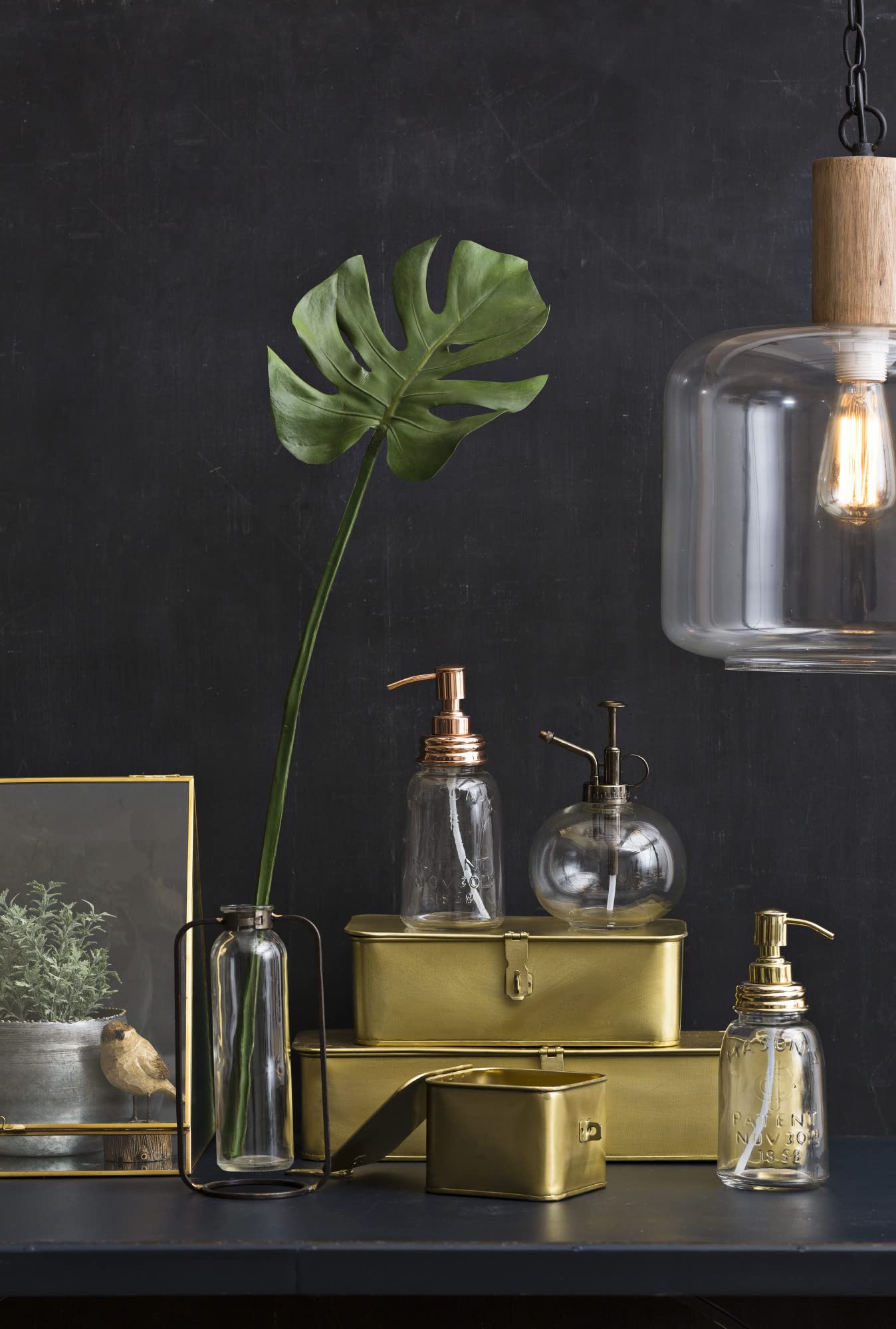 Decorative Metal Boxes With Gold Finish (Set Of 3 Sizes)