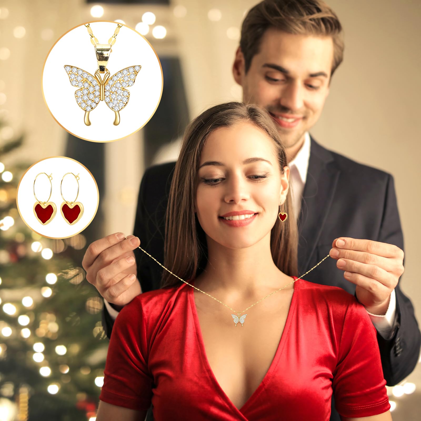 Advent Calendar 2024, Jewelry Set 24 Days Countdown Calendar For Adult Women Christmas, Fashion Bracelet Necklace Rings Earring,