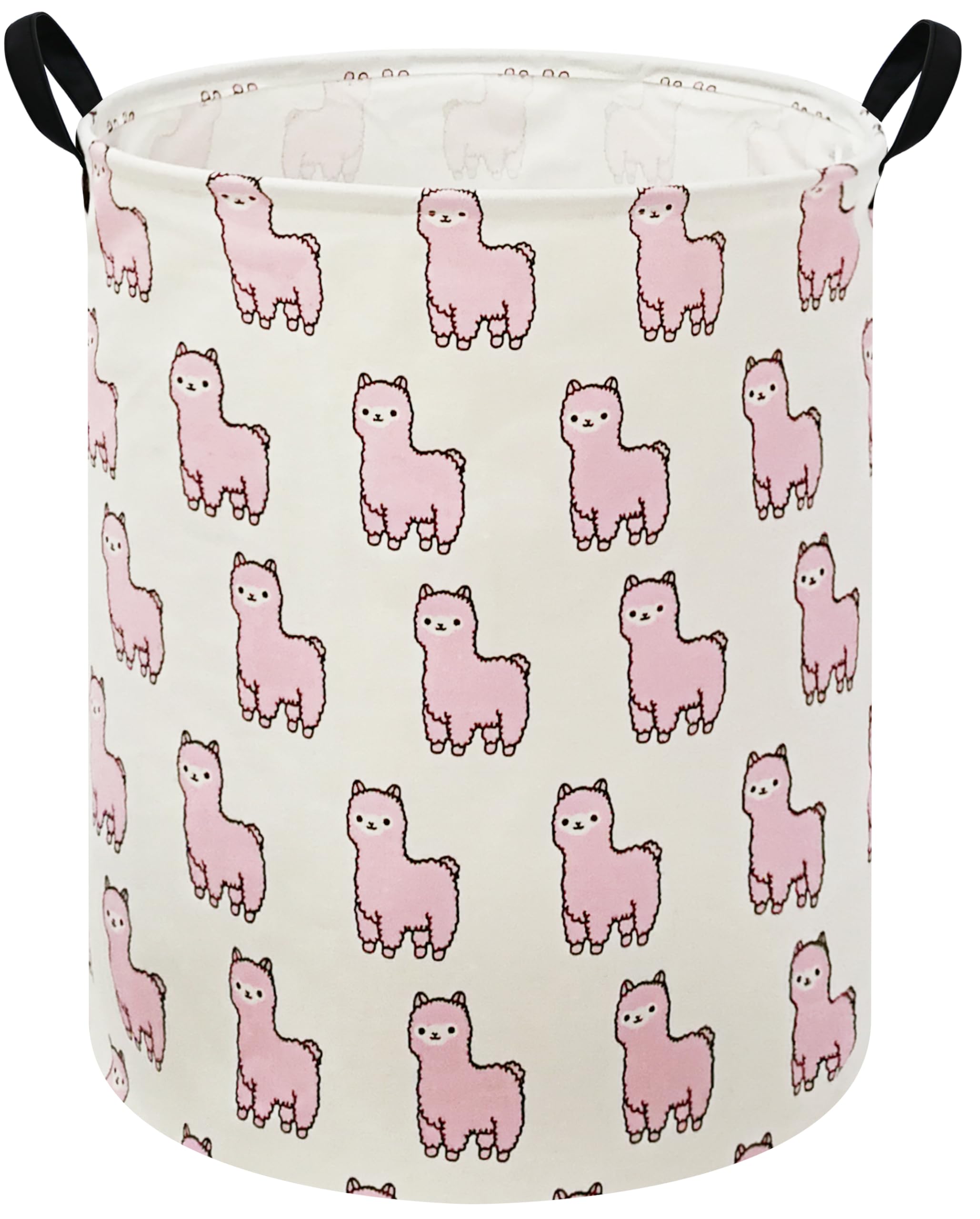 MAIZMZ Baby Storage Basket Kids Hamper Nursery Bins Organizer Gift Toy Box Laundry Basket for Women Large Canvas Collapsible Che