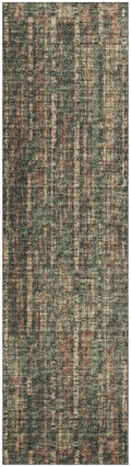 Addison Rugs Rylee Ary36 Green Washable 2'3" X 7'6" Indoor Outdoor Runner Rug, Easy Clean, Machine Washable, Non Shedding, Bedroom, Entry, Living Room, Dining Room, Kitchen, Patio Rug