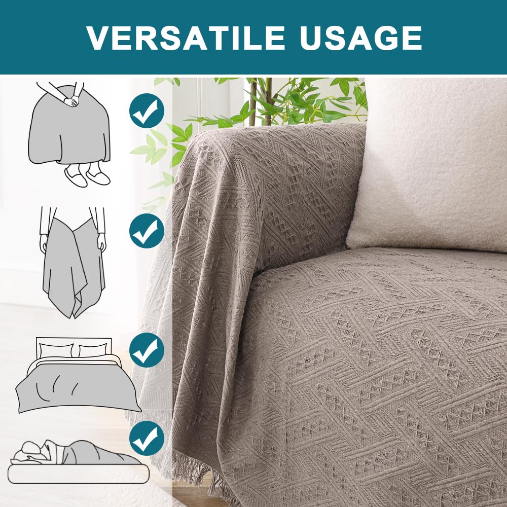 Turquoize Cotton Sofa Cover Couch Cover Sand Couch Protector Sofa Throw Cover For Couches Washable Sectional Sofa Couch Covers F