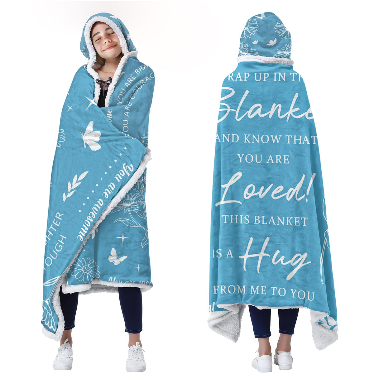 Hug Gifts For Women- Wearable Huggle Blanket, Cozy Blankets For Women Gift, Birthday Gifts, To Friends Women Inspirational Gifts