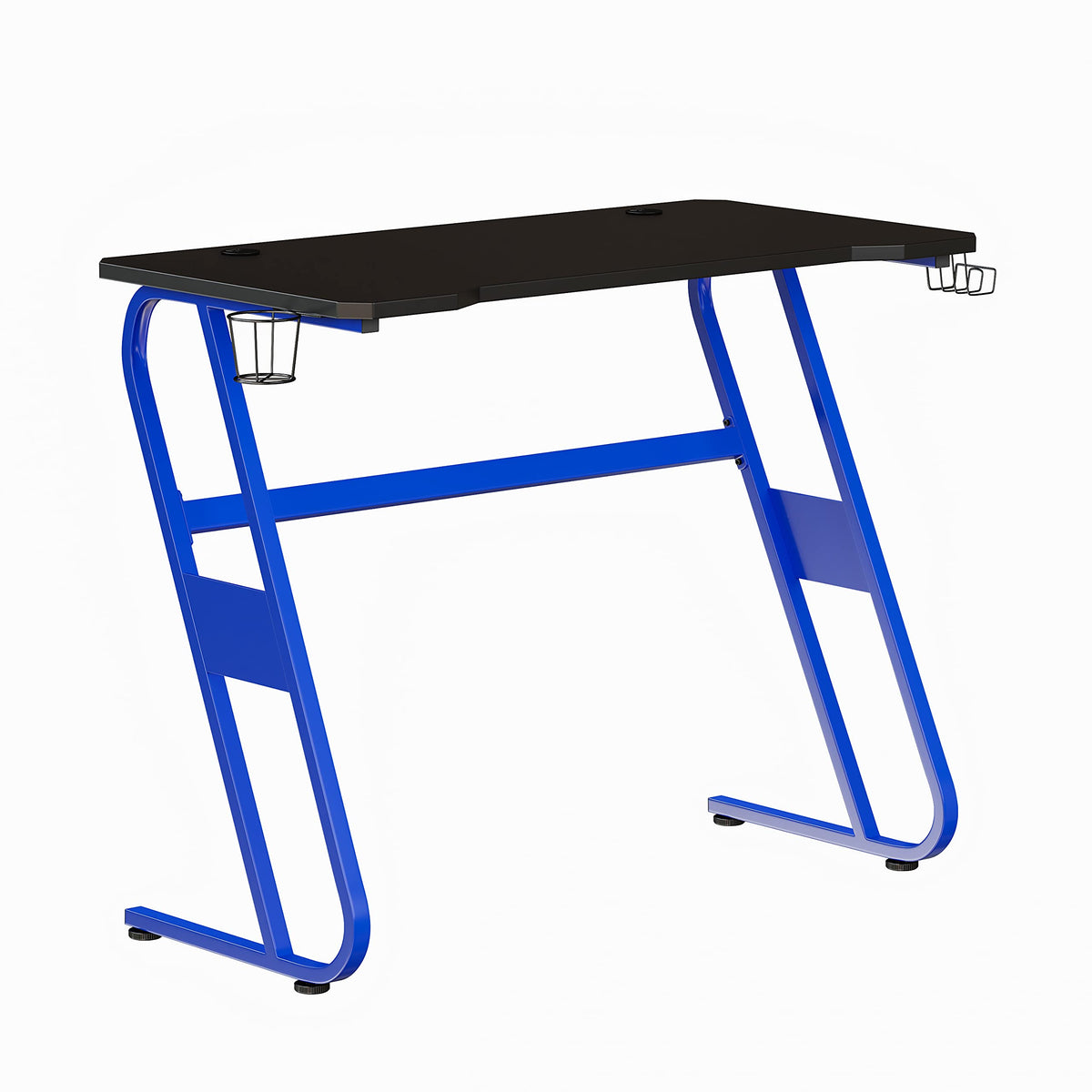 Flash Furniture Fisher Gaming Desk - Blue Ergonomic Computer Desk - 51.5 Gamers Table with Cup Holder and Headphone Hook