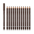 Sumeitang 12 Pcs Brown Eyebrow Pencil Eyeliner Set, Waterproof Eye Brow Pencil, Easy To Color, Long Lasting Eye Liner Gel Pen, W