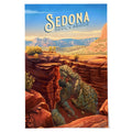 Lantern Press 24x36 Inch Giclee Art Print Wall Decor, Sedona, Arizona, Devil s Bridge, Oil Painting