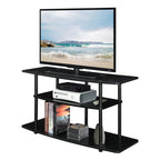 Convenience Concepts Designs2Go 3-Tier Wide TV Stand, 42", Black/Black