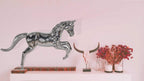 HomeRoots Multiple Colors Metal 8' x 35' x 19' Large - Horse Statue