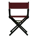 Casual Home 18" Director'S Chair Black Frame With Burgundy Canvas