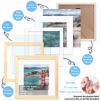 12X12 Wood Picture Frames For Wall Hanging Or Tabletop,Diamond Painting Frame Baby Scan Picture Frames With 2 Mats Display 8X8 O