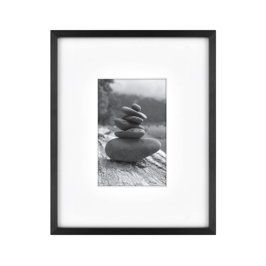 MCS Master & Co. Foundry Metal Gallery Wall Frame, Black, 8 x 10 in matted to 4 x 6 in