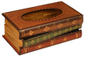 Tosnail Elegant Wooden Antique Book Tissue Holder Dispenser/Novelty Napkin Holder, 10.75 x 6.5 x 4 Inches