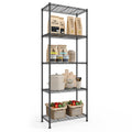 SONGMICS Storage Shelf, Metal Wire Shelving Unit, Adjustable Shelves, for Garage, Bedroom, Living Room, Kitchen, Pantry, 5 Tier,