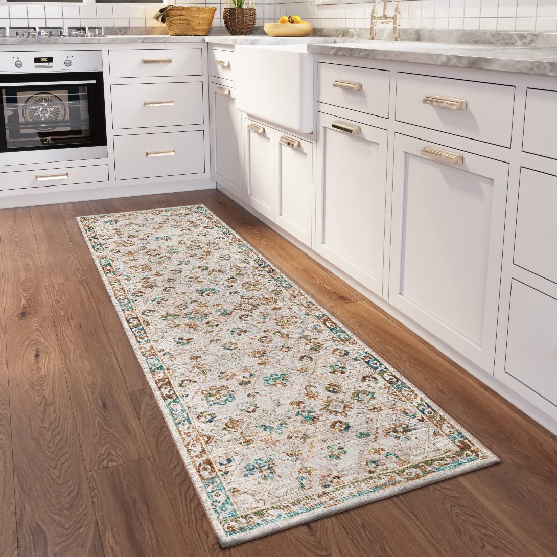 Dalyn Rugs Jericho Jc8 Parchment 2'6&quot; X 10' Rectangle Soft Runner Rug, Easy Clean, Non Shedding, Bedroom, Entry, Living Room, Dining Room, Kitchen Rug