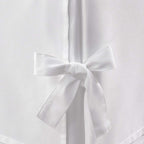 Laura Ashley Home - Corner Tied Tailored Bedskirt, Luxury Bedroom Decor, Wrinkle & Fade Resistant (White, King)