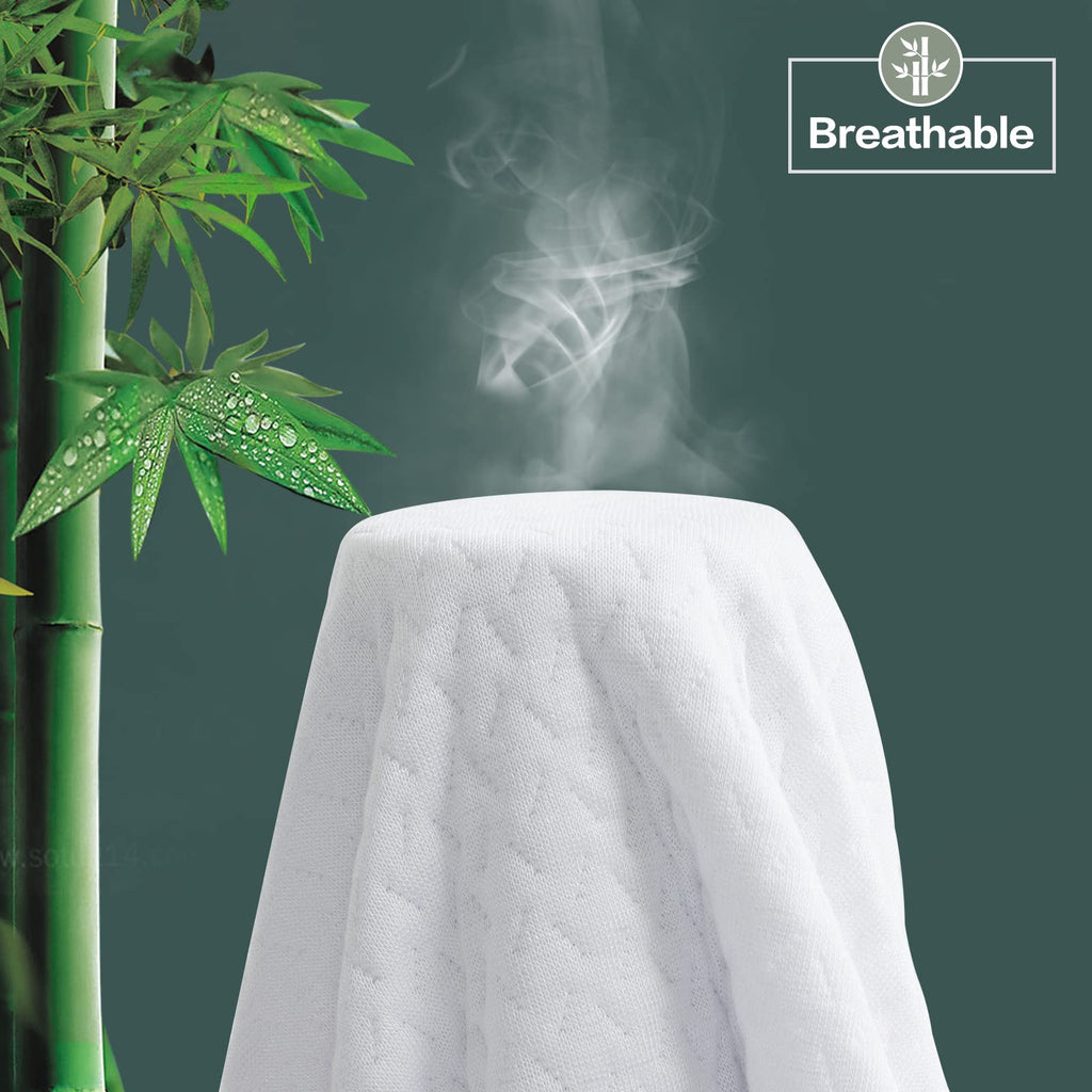 Tastelife 100% Waterproof California King Mattress Protector, Breathable Cooling 3D Air Fabric Mattress Cover Smooth Soft Noisel
