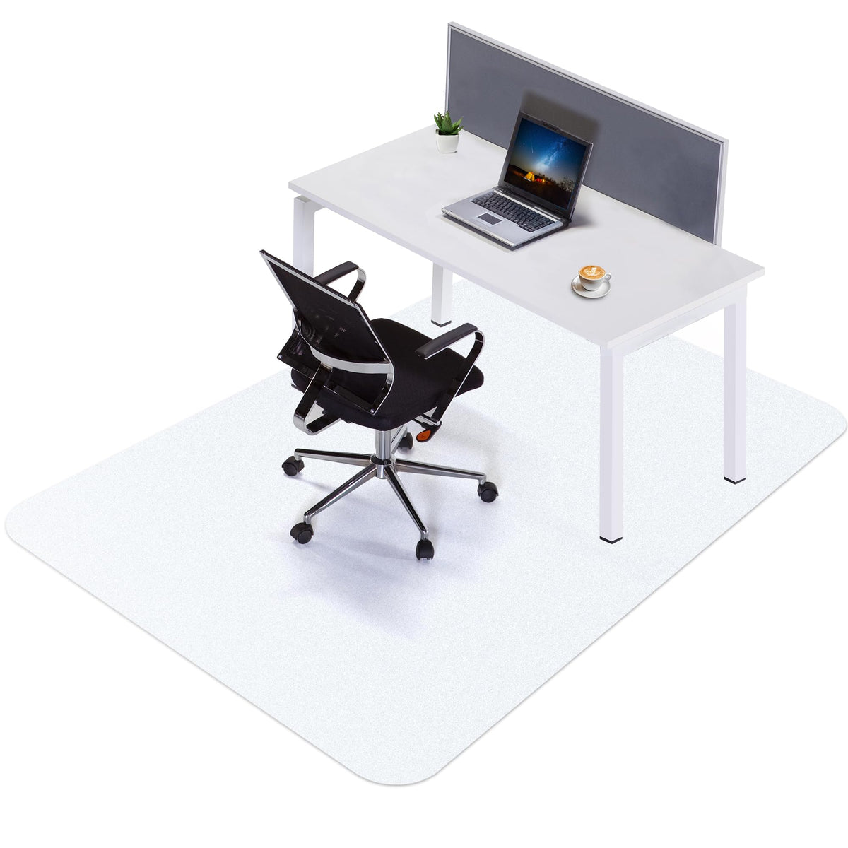 Large Office Chair Mat For Hardwood Floor - 40'X96' Heavy Duty Desk Chair Mat For Office Chair - Clear Computer Floor Protecto