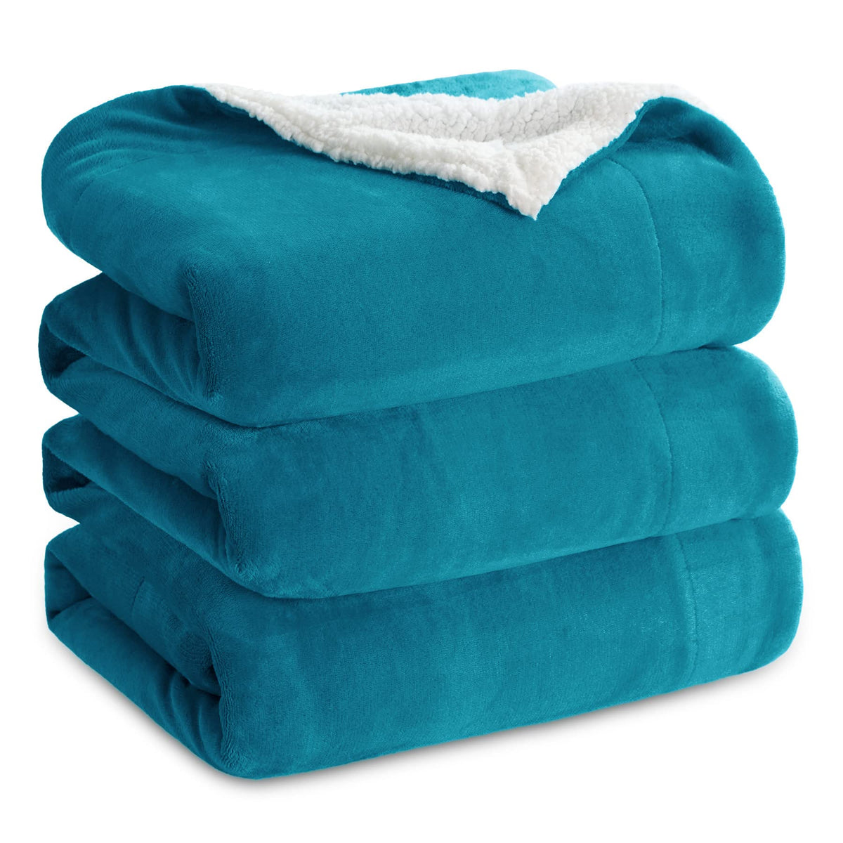Bedsure Sherpa Fleece King Size Blanket For Bed - Thick And Warm Blankets For Winter, Soft And Fuzzy Large Blanket King Size, Te